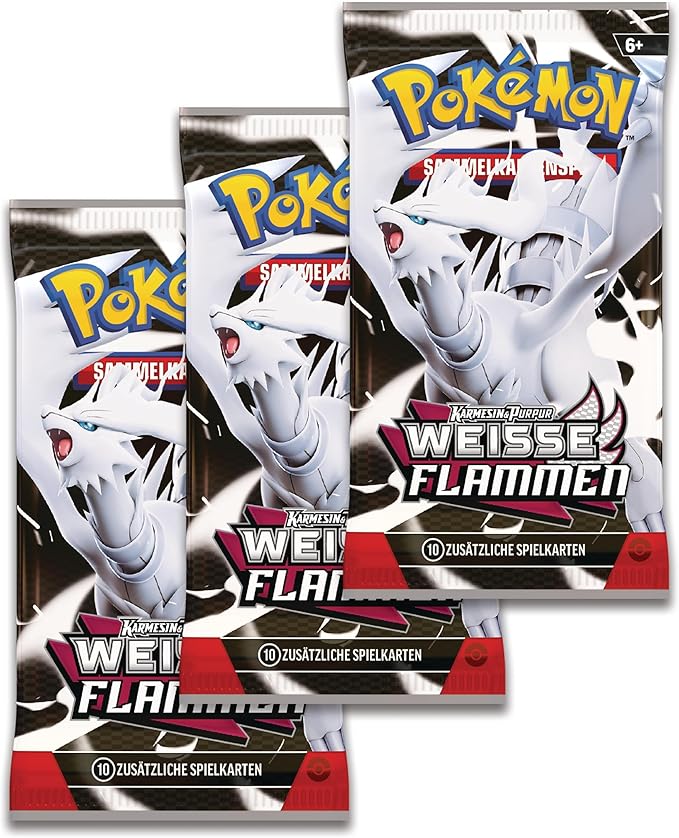 Pokémon Karmesin & Purpur Weiße Flammen Tech Sticker Kollektion (deutsch)