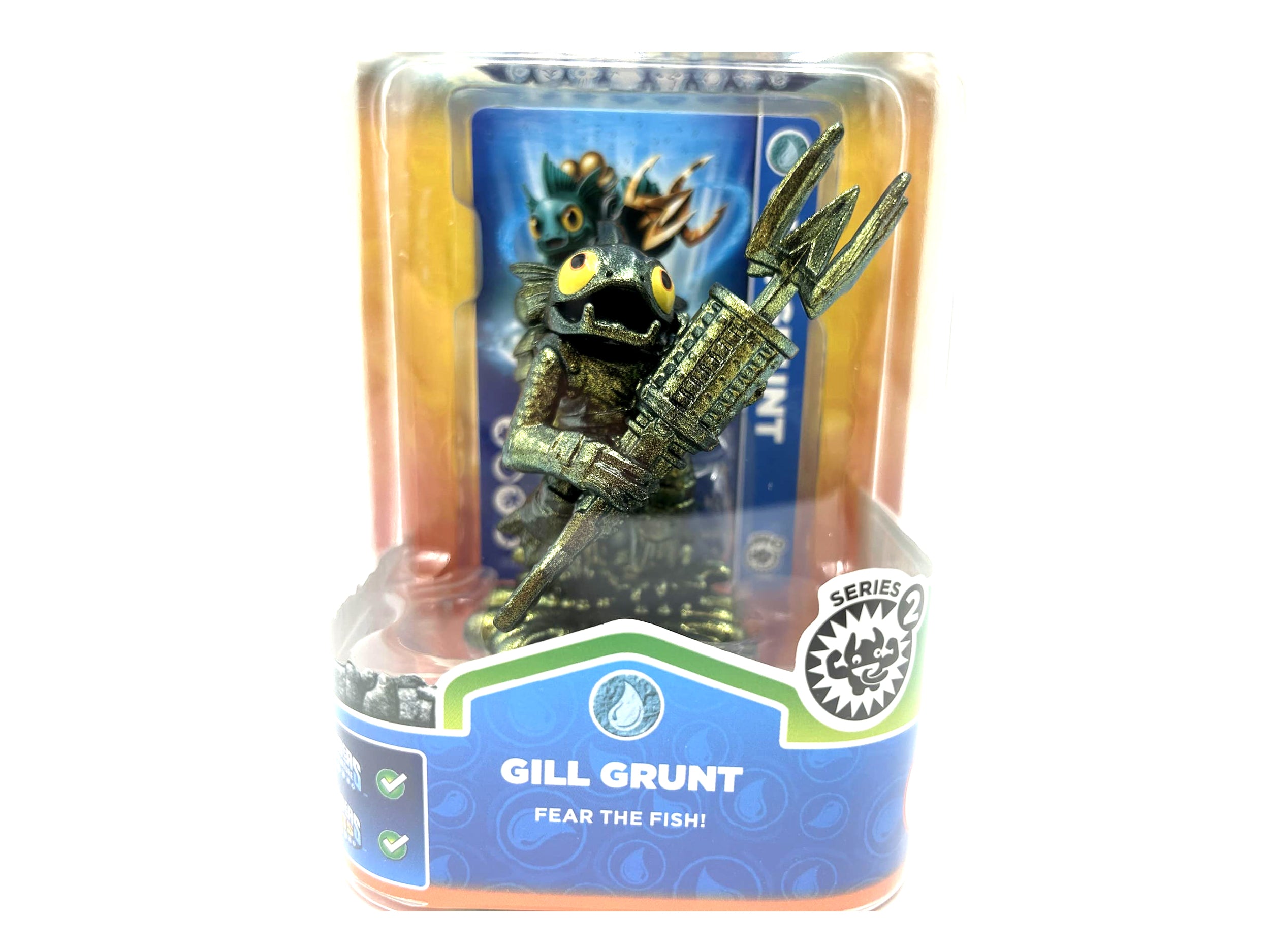 Skylanders Giants Metallic Green Gill Grunt dans son emballage d'origine OVP Chase