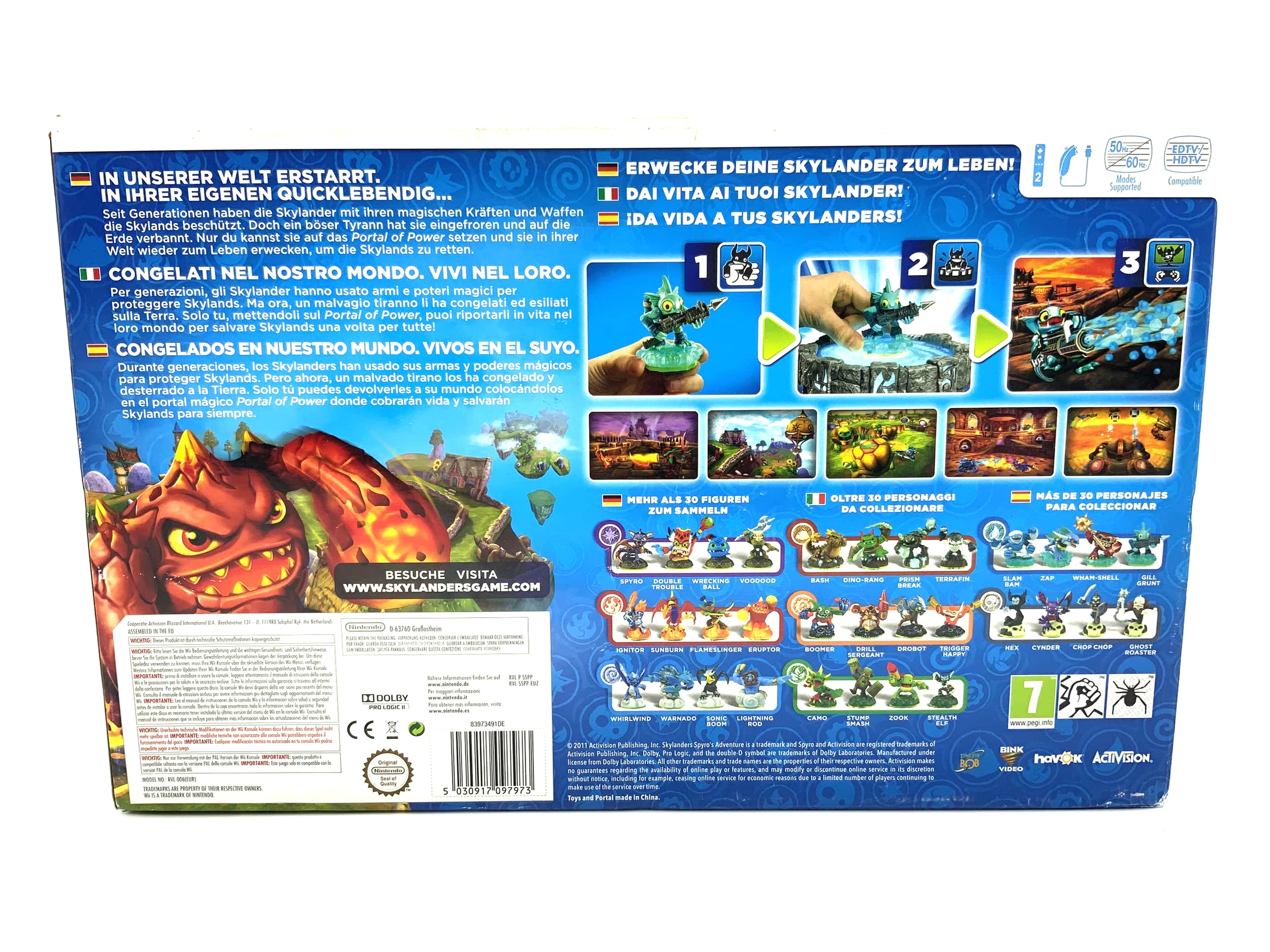 Coffret de démarrage Skylanders Spyros Adventure pour Nintendo Wii