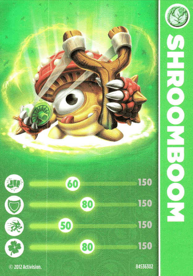 Skylanders Giants Shroomboom Karte