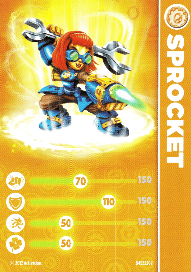 Skylanders Giants Sprocket Karte