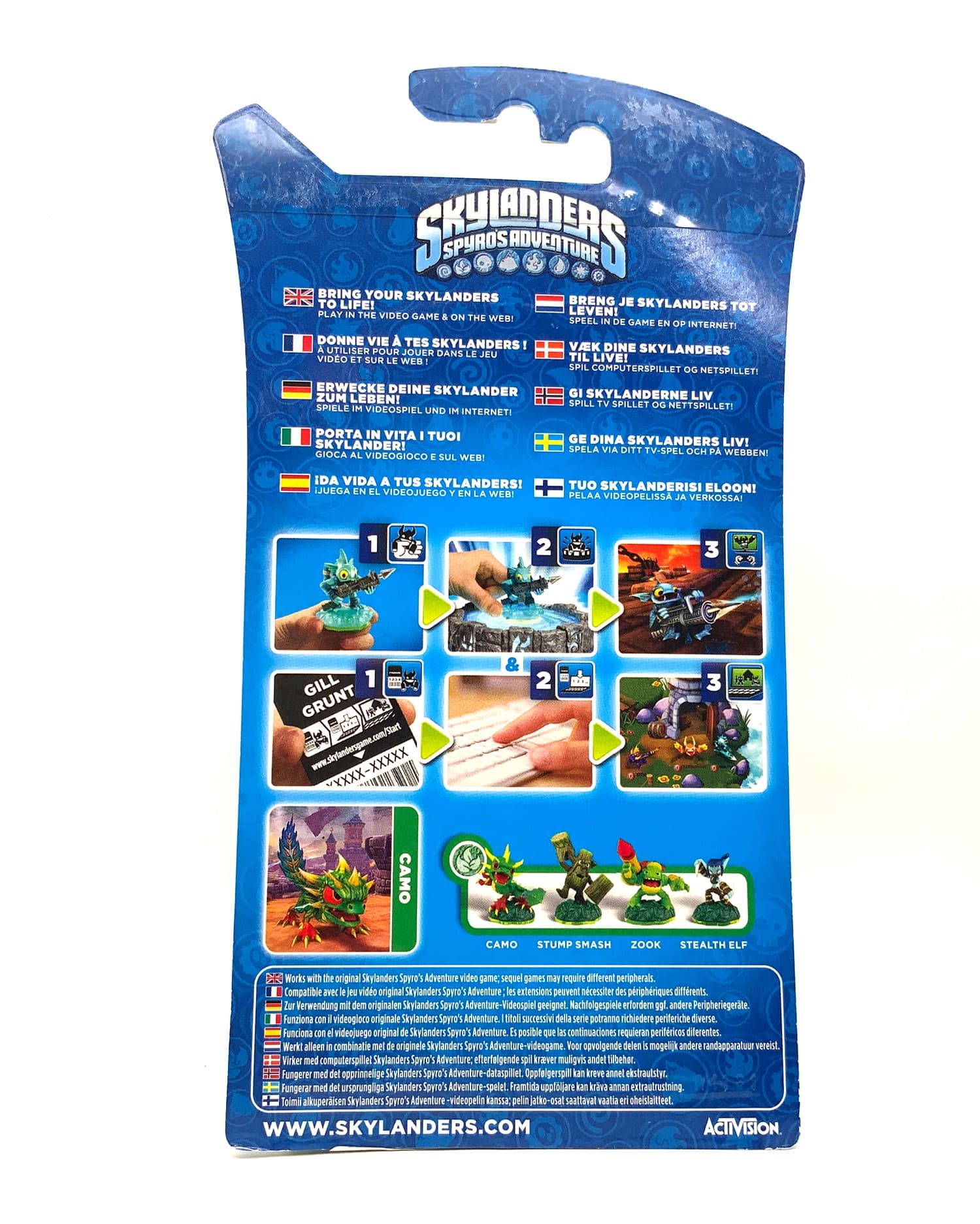 Skylanders Spyros Adventure Crystal Red Camo Chase Variante in OVP (geklebt)