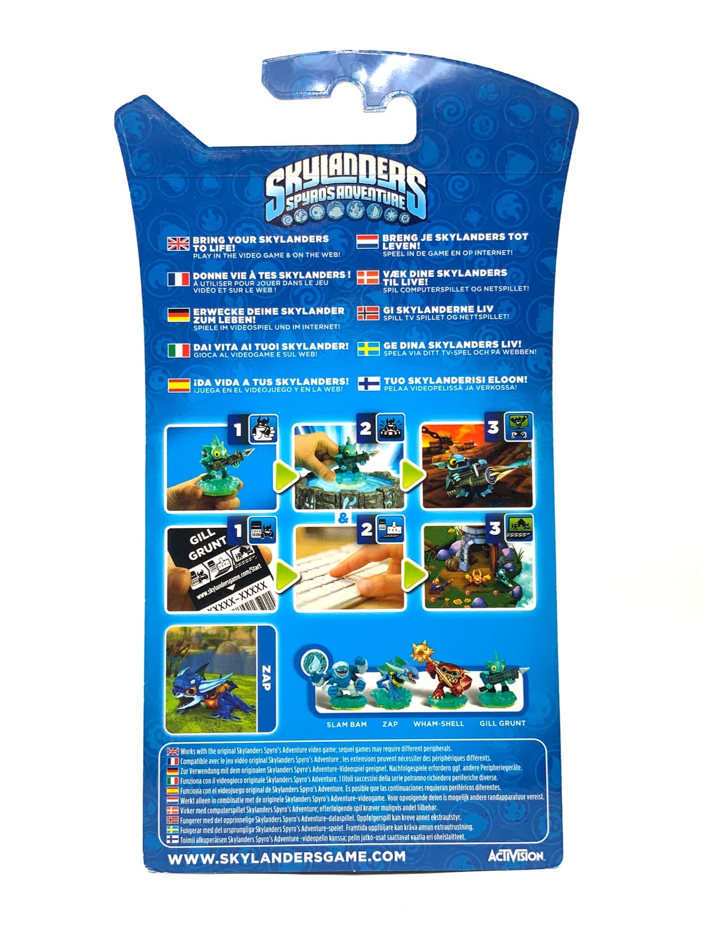 Skylanders Spyros Adventure Zap Glow in the Dark Chase Variante in OVP (geklebt)