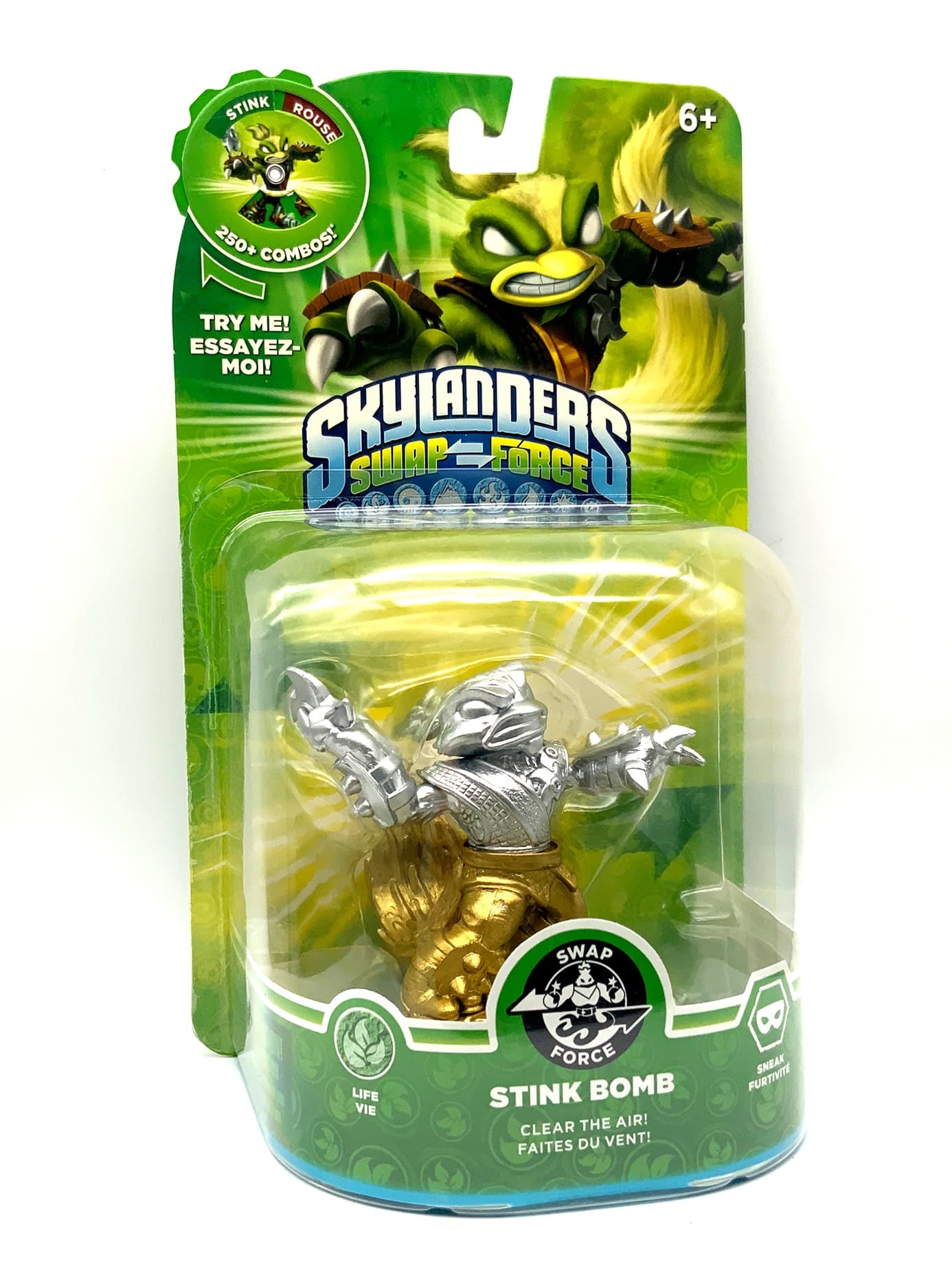 Skylanders Swap Force Gold Silver Stink Bomb Chase Variante in OVP (geklebt)