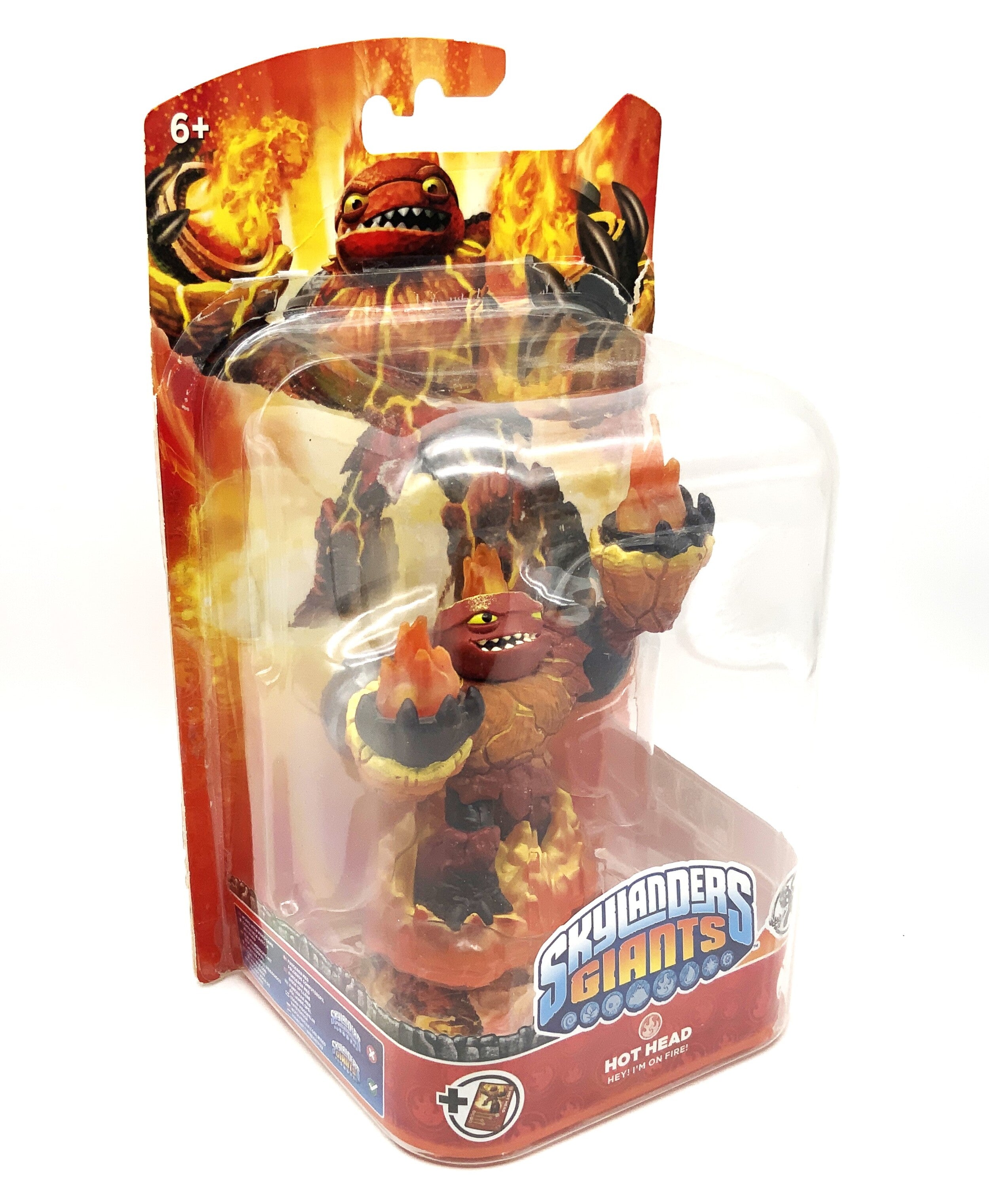 Skylanders Giants Hot Head in original packaging. Glue comes off easily.