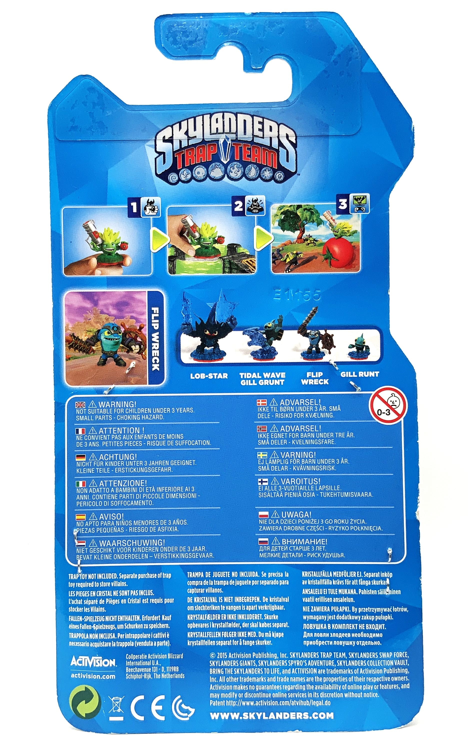 Figurine Skylanders Trap Team Flip Wreck dans son emballage d'origine OVP