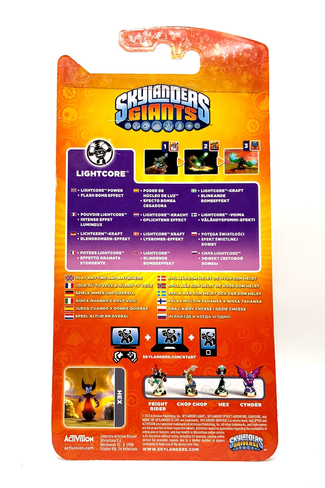 Skylanders Giants Lightcore Hex in OVP