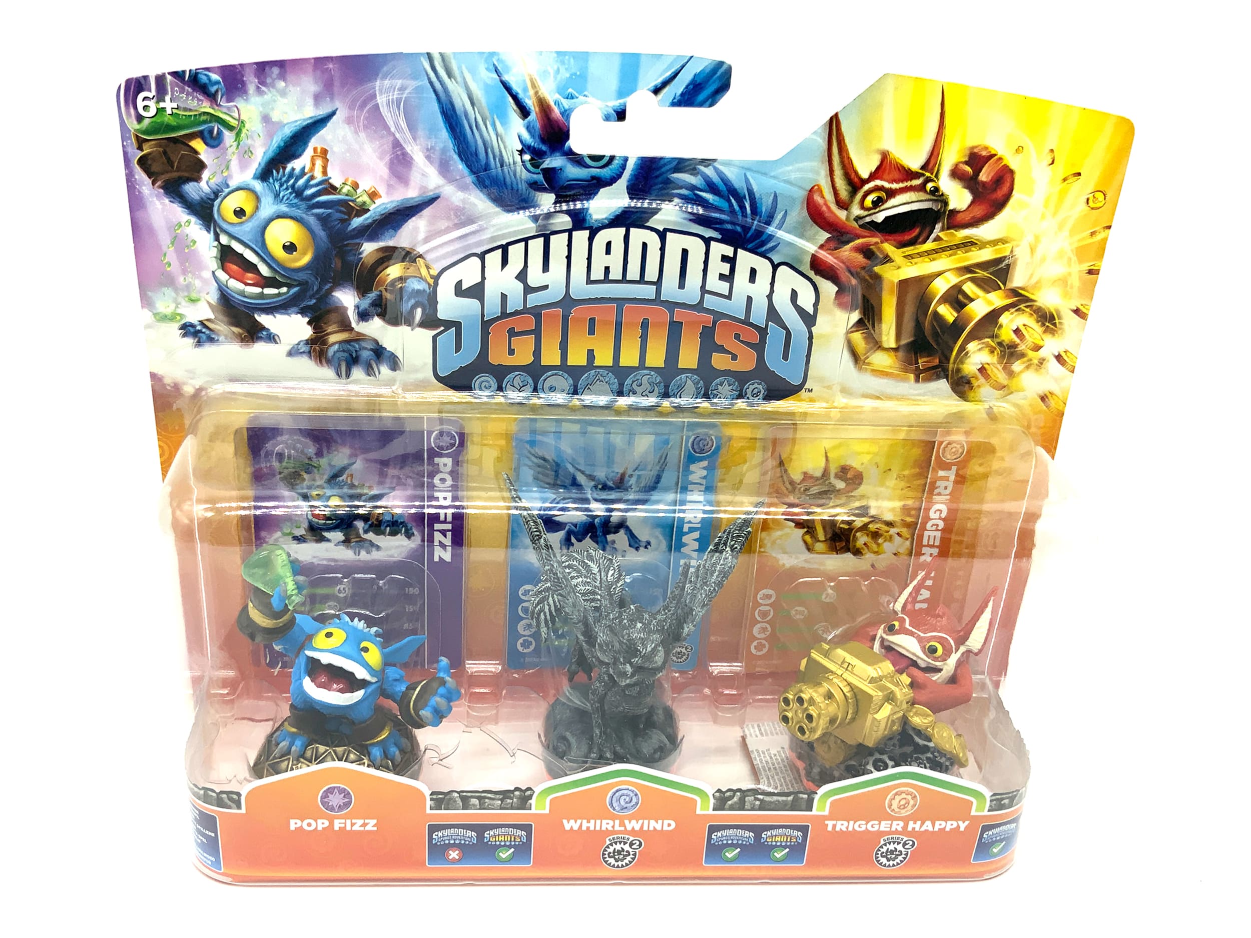 Skylanders Giants Triple Pack Granite Whirlwind / Stone Whirlwind Chase in OVP