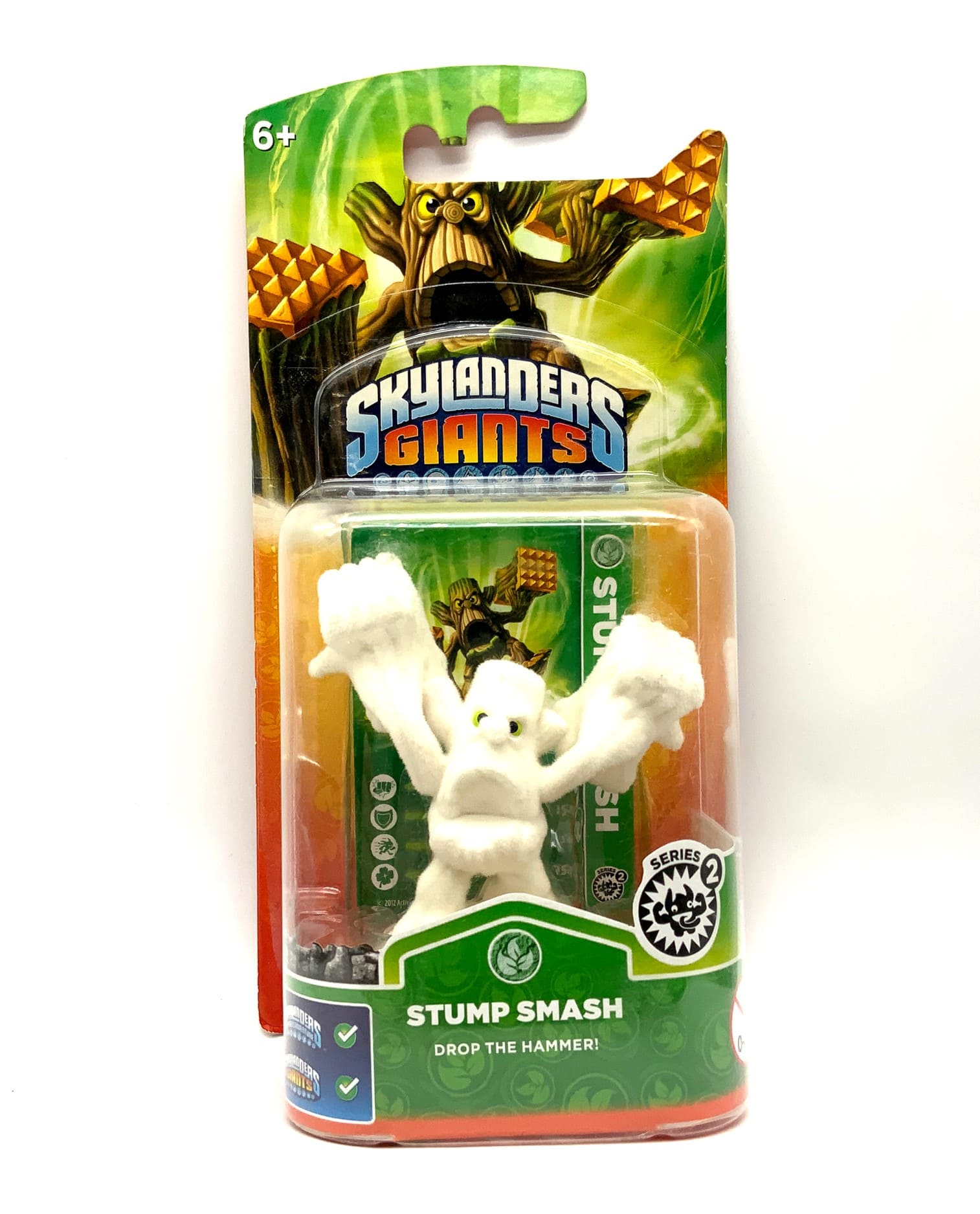 Skylanders Giants White Flocked Stump Smash Chase Snow Variante in OVP