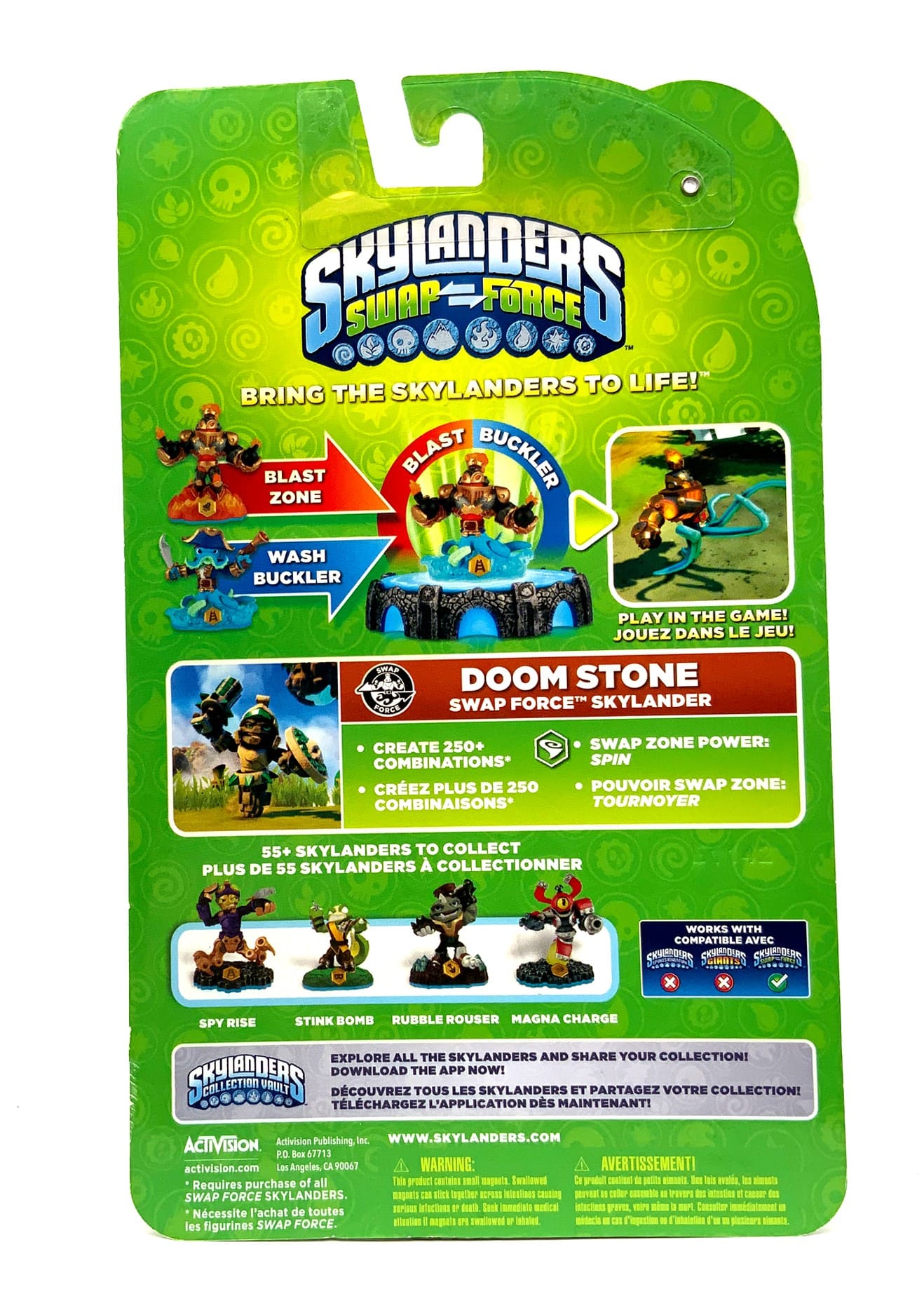 Skylanders Swap Force Doom Stone Bronze & Gold Chase Variante in OVP