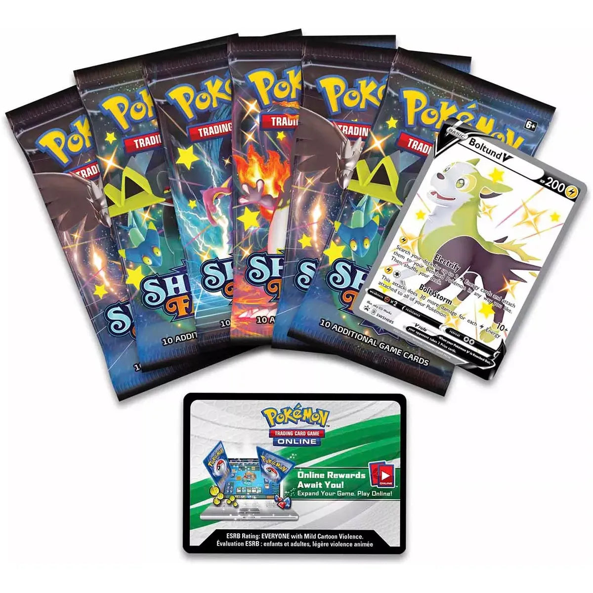 Pokémon Sword & Shield Shining Fates Boltund V Tin Box (English)