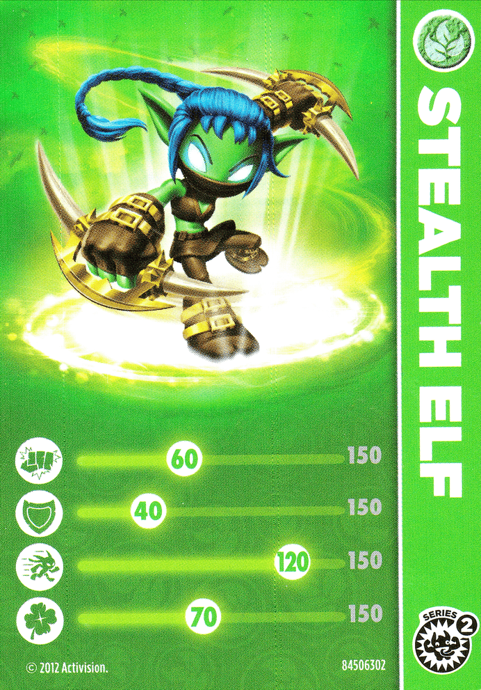 Skylanders Giants Stealth Elf Karte