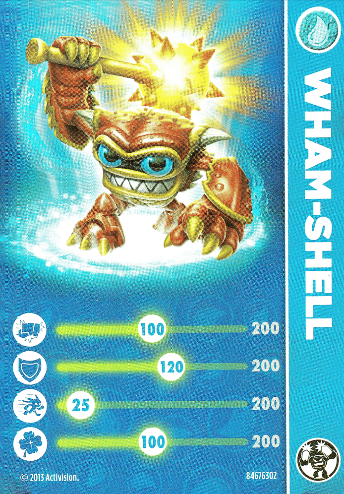 Skylanders Swap Force Wham Shell - Lightcore Karte