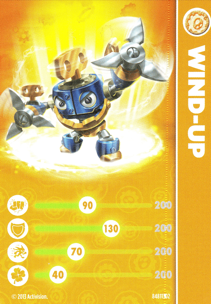Skylanders Swap Force Wind Up Karte