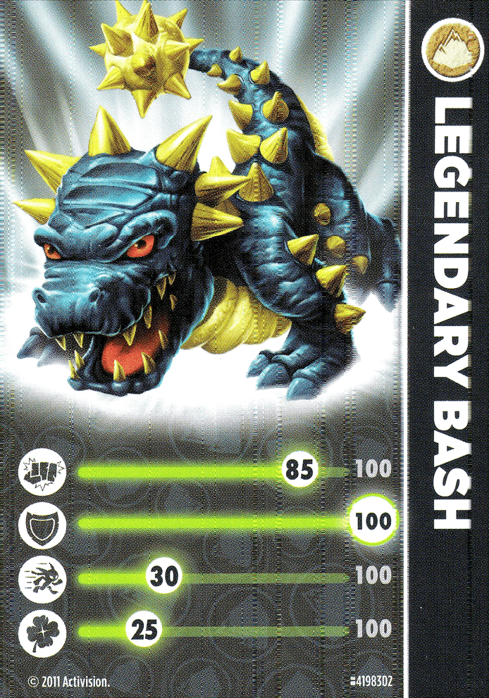Skylanders Spyros Adventure Legendary Bash Karte