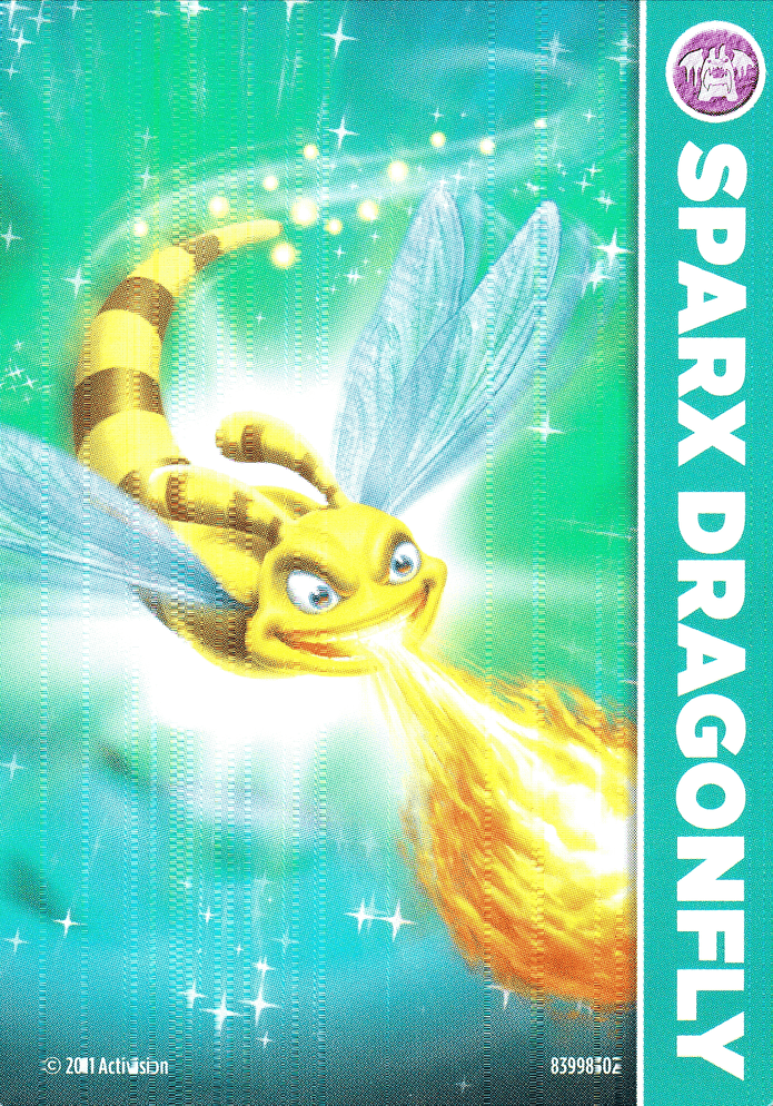 Skylanders Spyros Adventure Sparx Dragonfly Karte