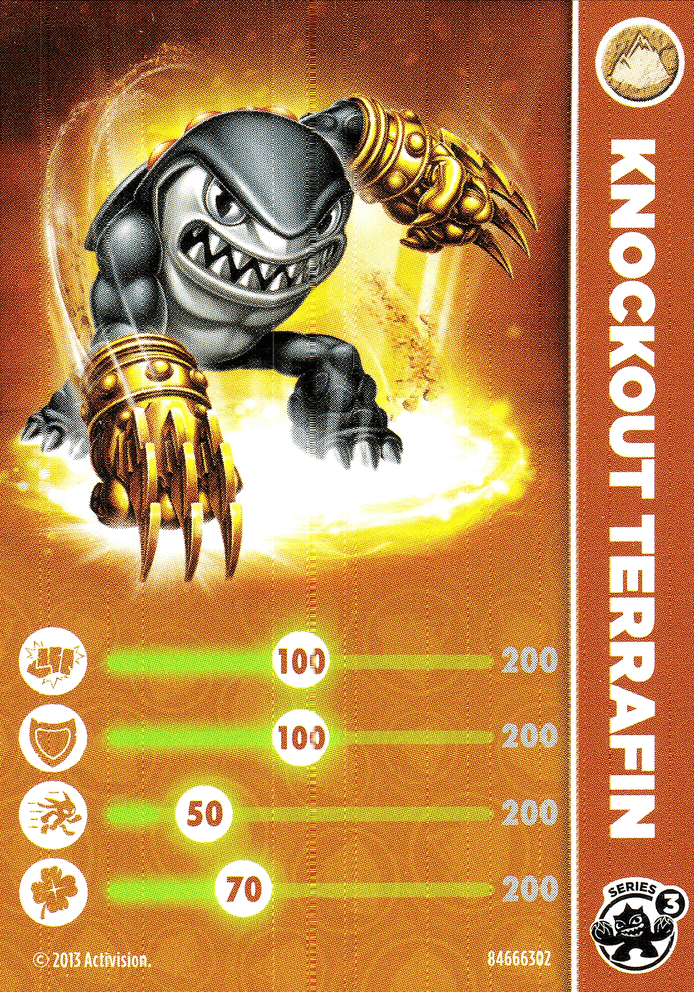Skylanders Swap Force Knockout Terrafin Karte