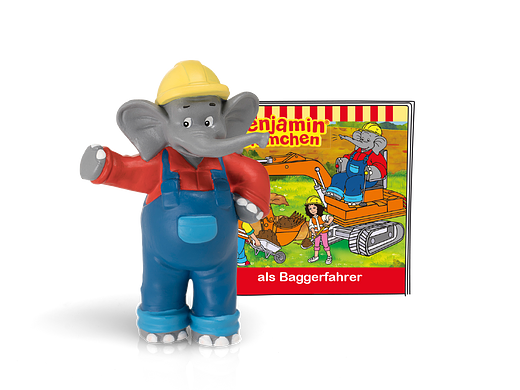 Tonie figures Benjamin Blümchen as excavator driver audio figure for Toniebox