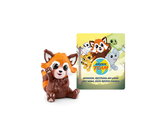 Tonie Figures Green Team - Mission: Rescue on Land with Nina the Red Panda Audio Figure for Toniebox