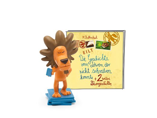 Tonie Figures Stories of the Lion The story of the lion who could not write and two other lion stories Audio figure for Toniebox