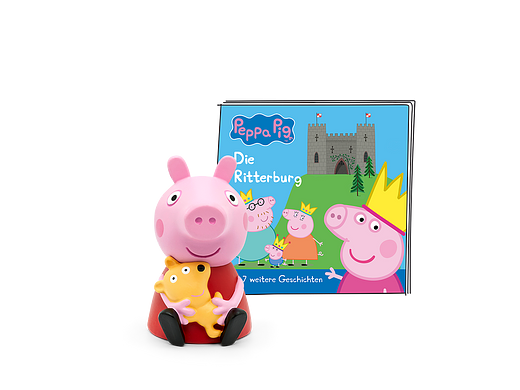 Figurines Tonie Peppa Pig Le Château du Chevalier et 7 autres histoires Figurine audio pour Toniebox