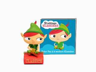 Figurines audio classiques préférées de Tonie, Peter Pan et 4 autres classiques pour Toniebox