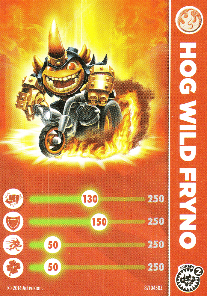 Skylanders Trap Team Hog wild Fryno Karte