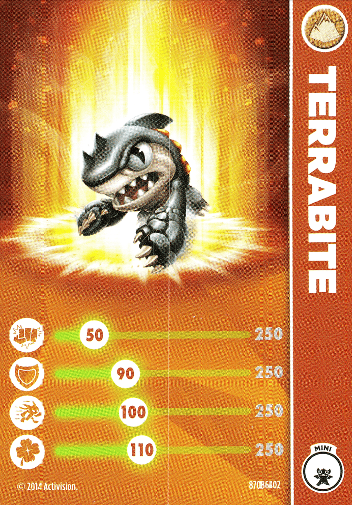 Skylanders Trap Team Terrabite Karte