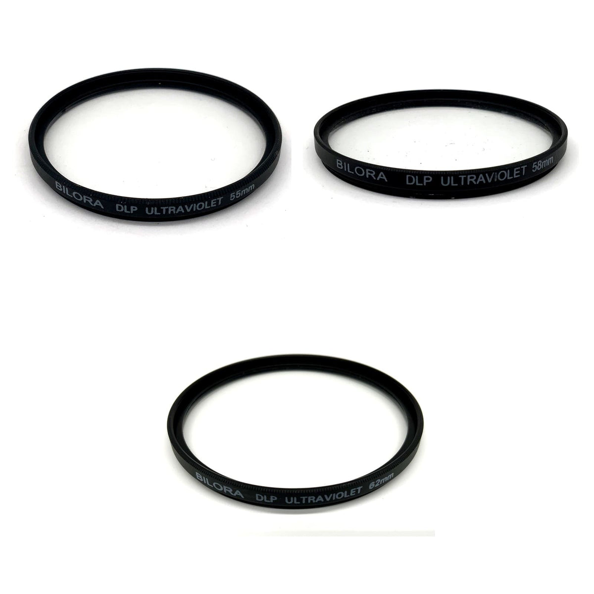 Bilora Filter Auswahl UV 55 58 62mm Objektivfilter UV-Filter Schutzfilter