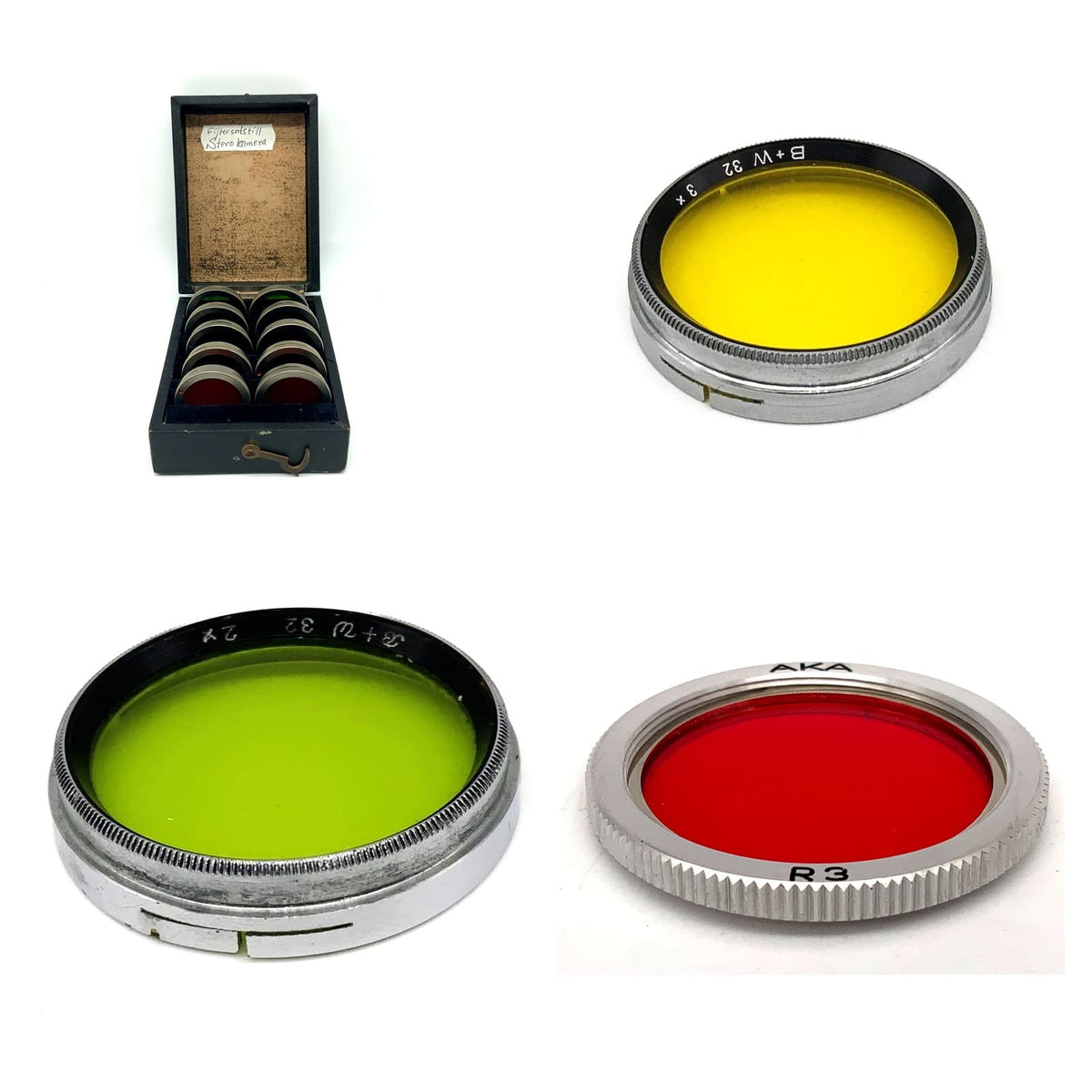 Farbfilter 32mm Auswahl Gelb Grün Orange Rot Blau Aka B+W Filter Schwarzweiß
