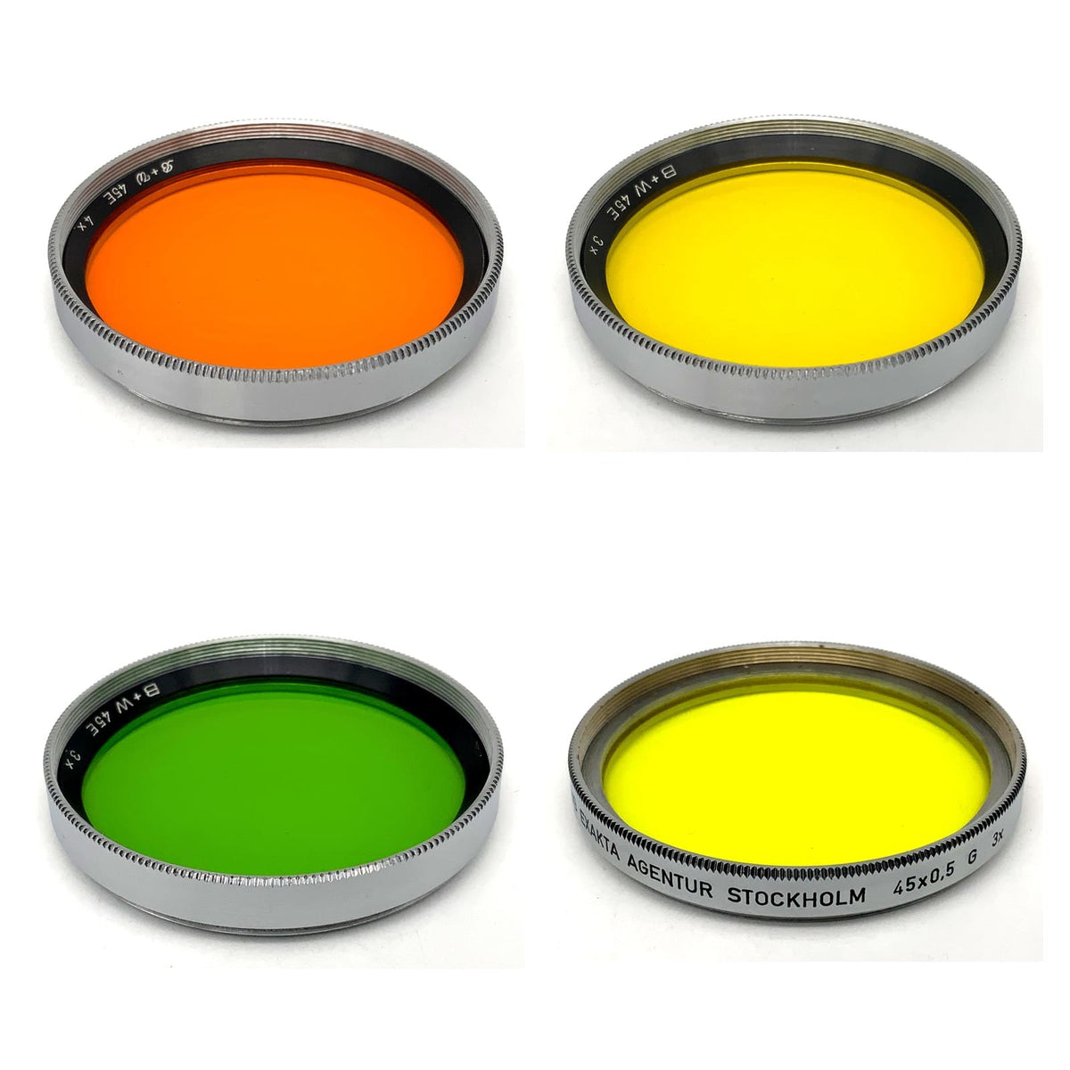 Farbfilter 45mm Auswahl Gelb Grün Orange B+W Exakta Filter Schwarzweiß SW-Filter