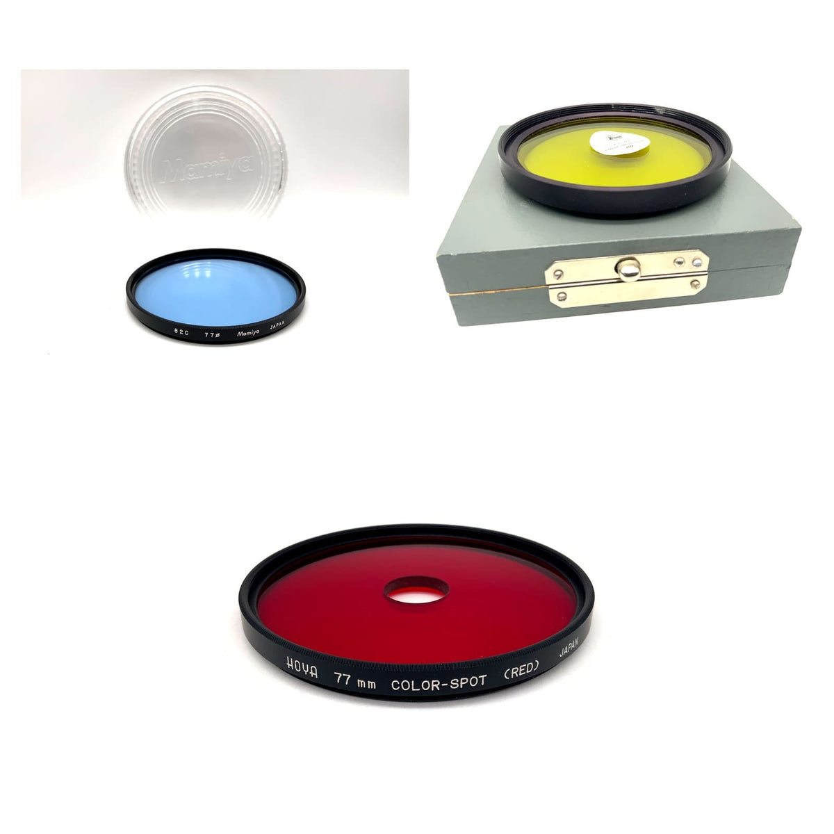 Farbfilter 77mm Auswahl Gelbgrün Rot Blau Pentacon Hoya Filter Schwarzweiß