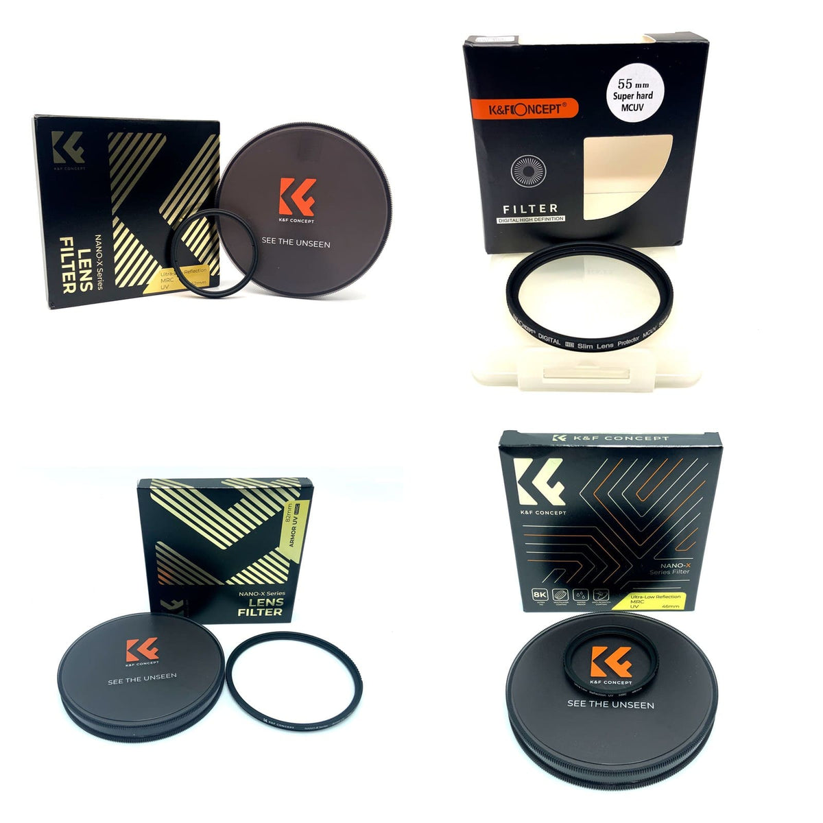 K&F Concept UV Auswahl 37 40,5 43 46 49 52 55 58 62 67 72 77 82mm Objektivfilter
