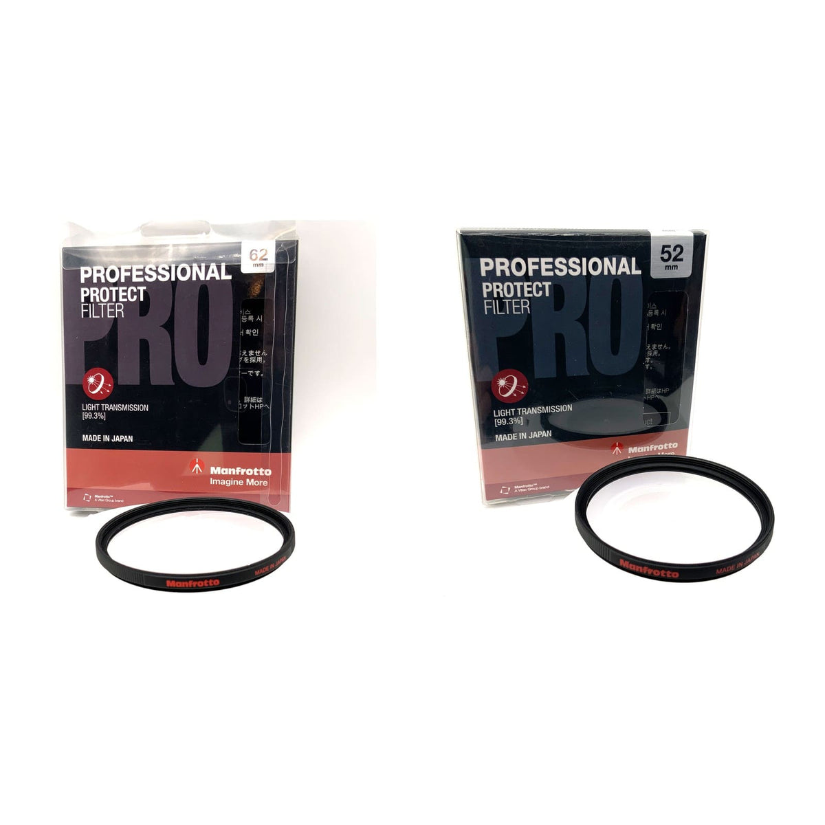 Manfrotto Filter Auswahl Schutzfilter 52 62mm Objektivfilter Kamerafilter