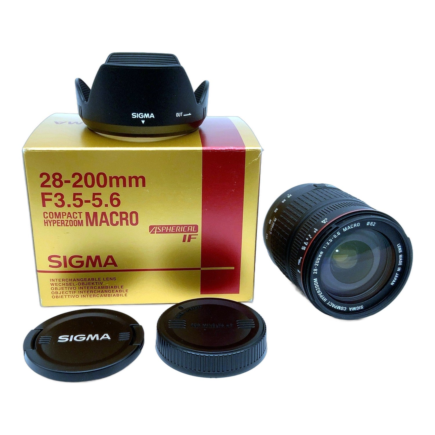 Sigma Compact Hyperzoom Aspherical IF 28-200mm 1:3.5-5.6 OVP (Minolta AF/Sony A)