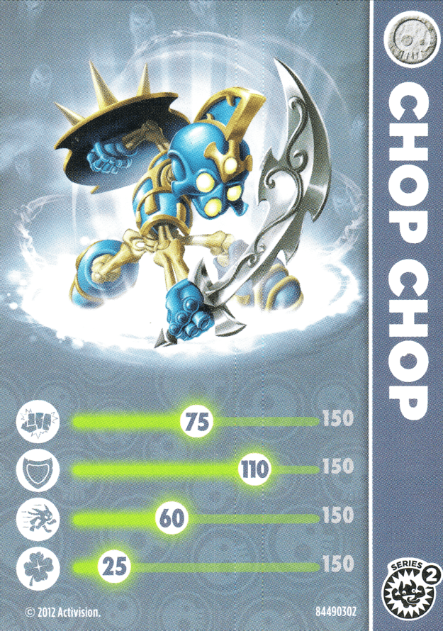 Skylanders Giants Chop Chop Karte
