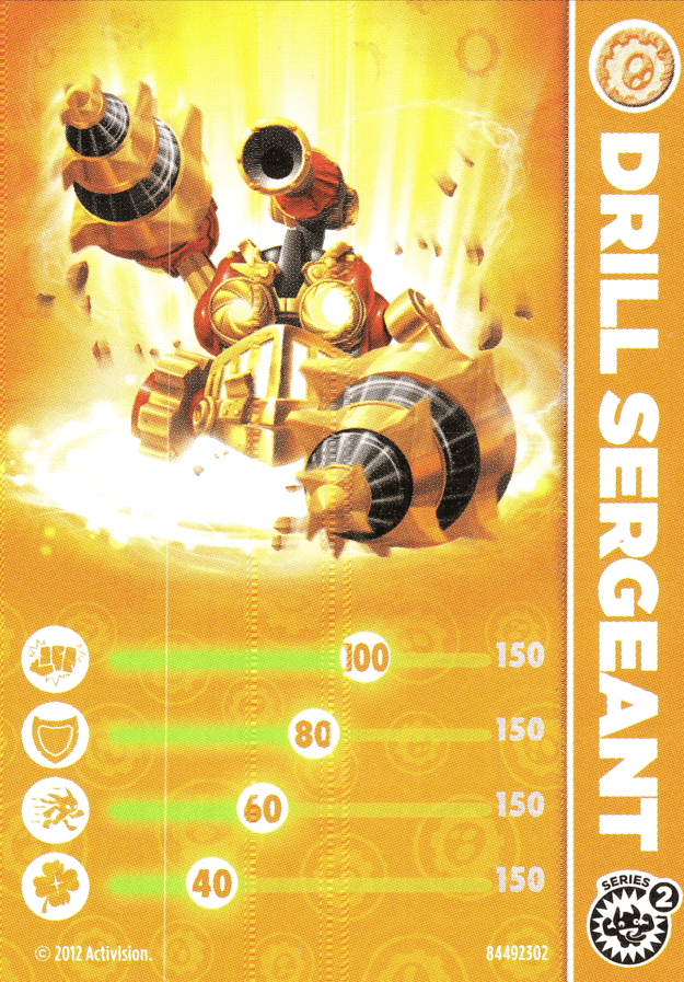 Skylanders Giants Drill Sergeant Karte