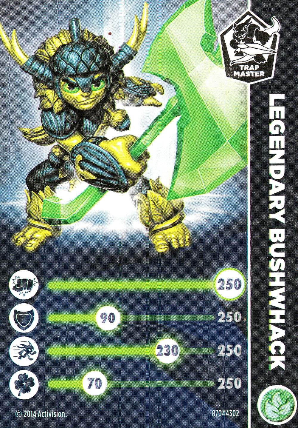 Skylanders Trap Team Legendary Bushwhack Karte