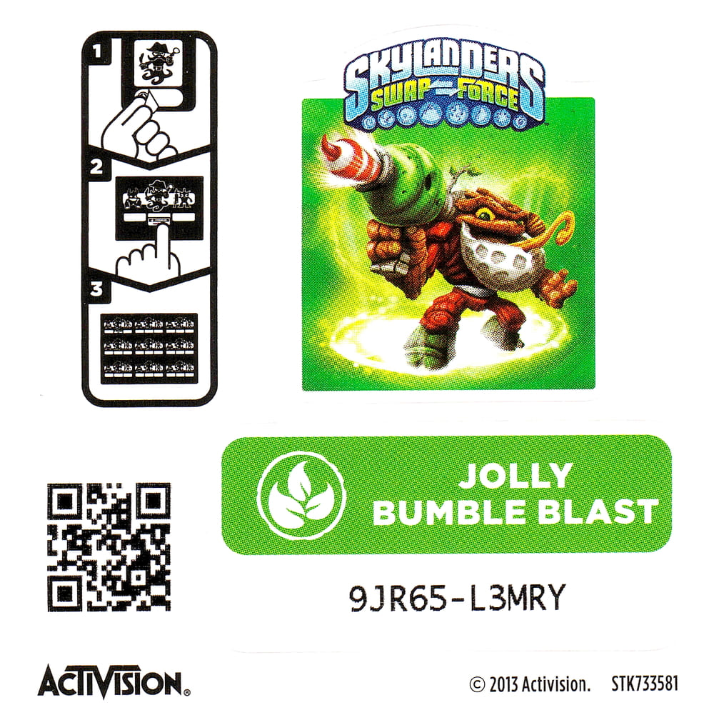 Skylanders Swap Force Jolly Bumble Blast Aufkleber