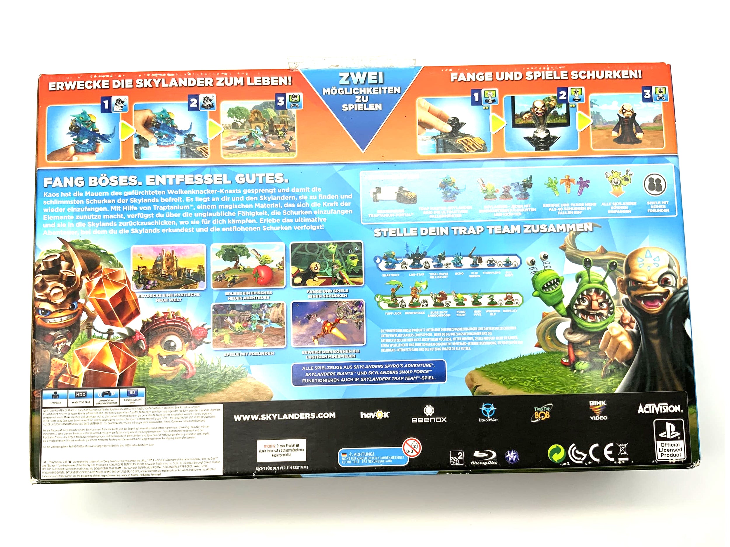Pack de démarrage Skylanders Trap Team dans son emballage d'origine pour Sony Playstation 4 PS4