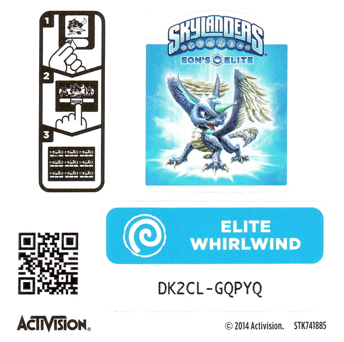 Skylanders Eons Elite Whirlwind Aufkleber