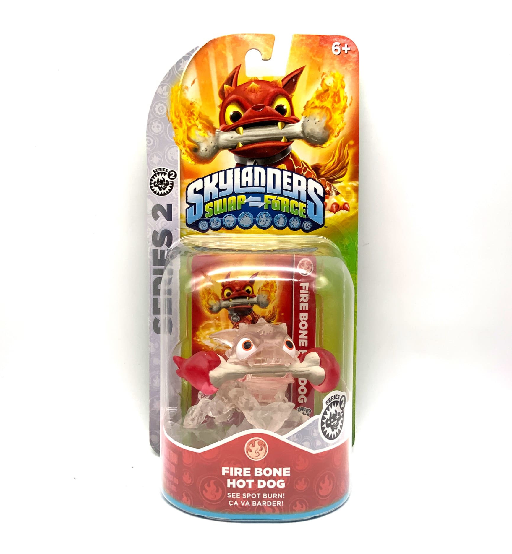 Skylanders Swap Force Frito Lay Crystal Clear Fire Bone Hot Dog Red Flames OVP