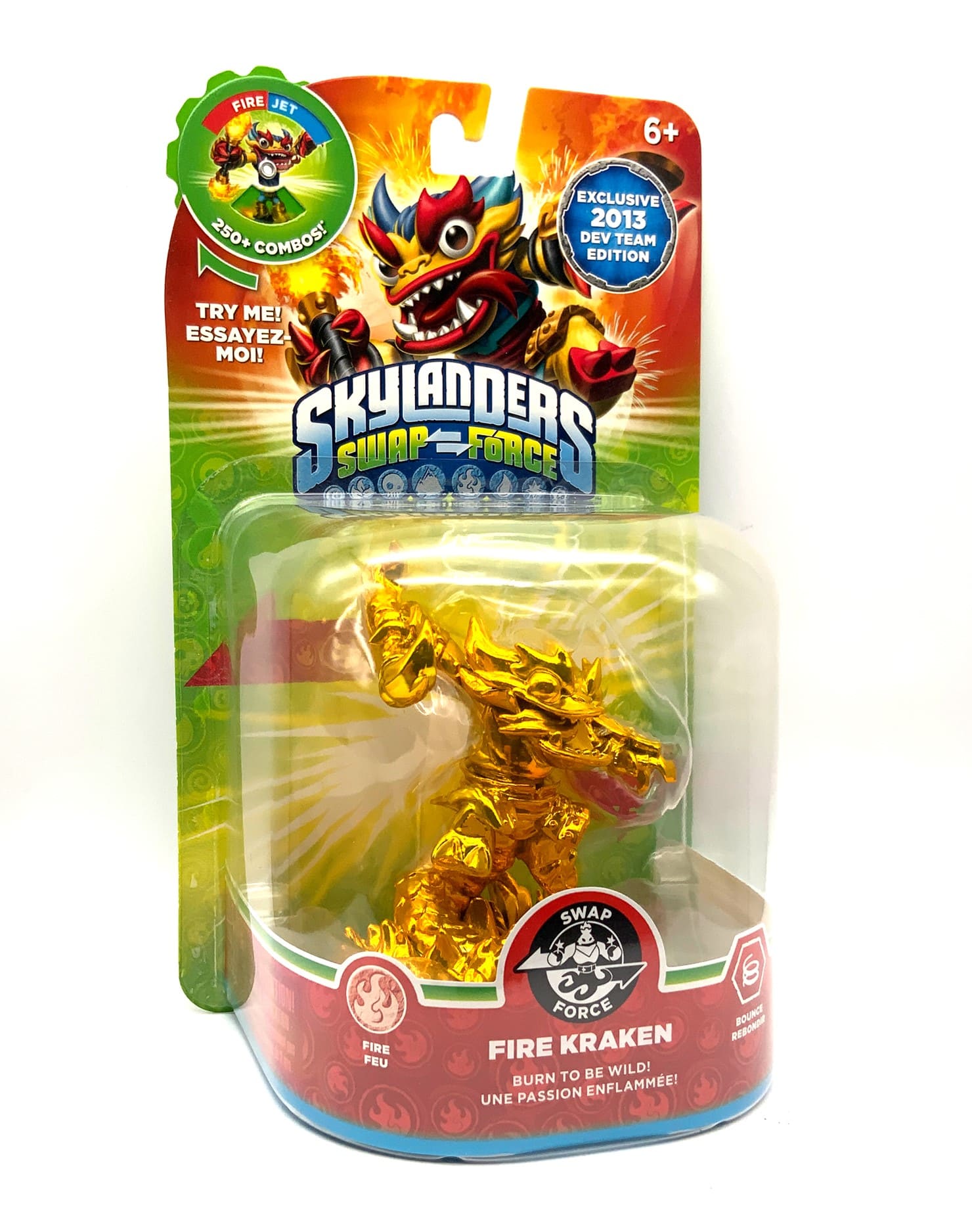 Skylanders Swap Force Gold Fire Kraken Chase Variante in OVP (geklebt)