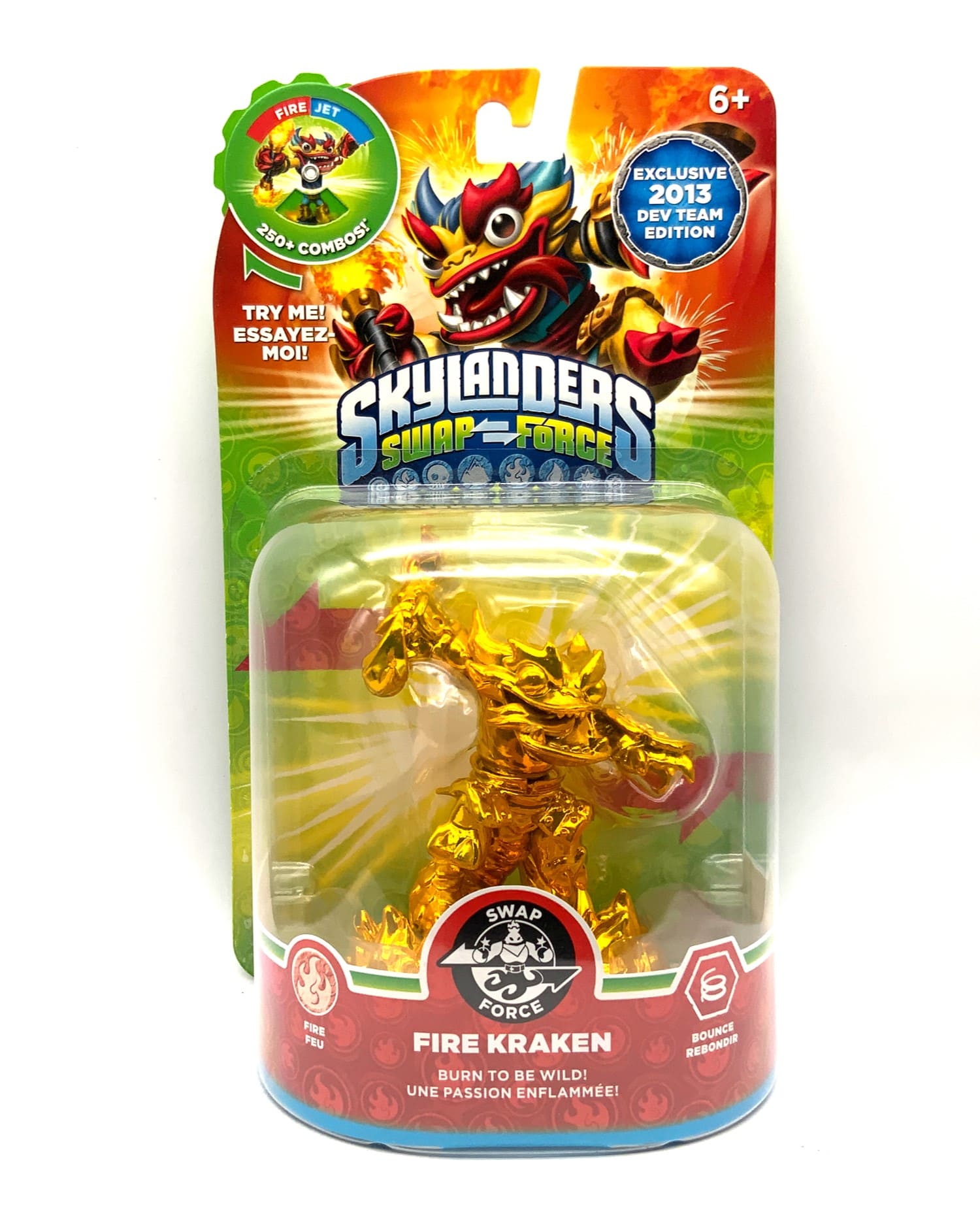 Skylanders Swap Force Gold Fire Kraken Chase Variante in OVP (geklebt)