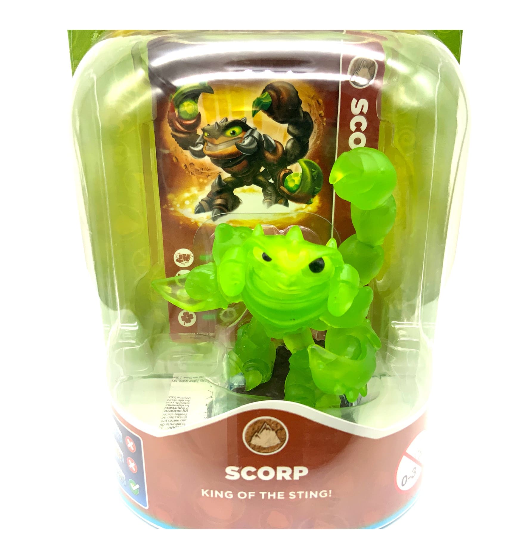 Skylanders Swap Force Scorp Crystal Green Chase Variante in OVP (geklebt)