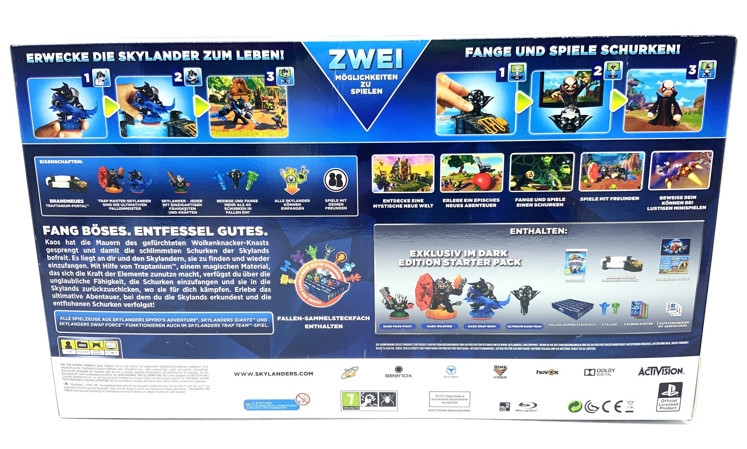 Skylanders Trap Team Dark Edition Starterset für Playstation 3 starter Pack PS3