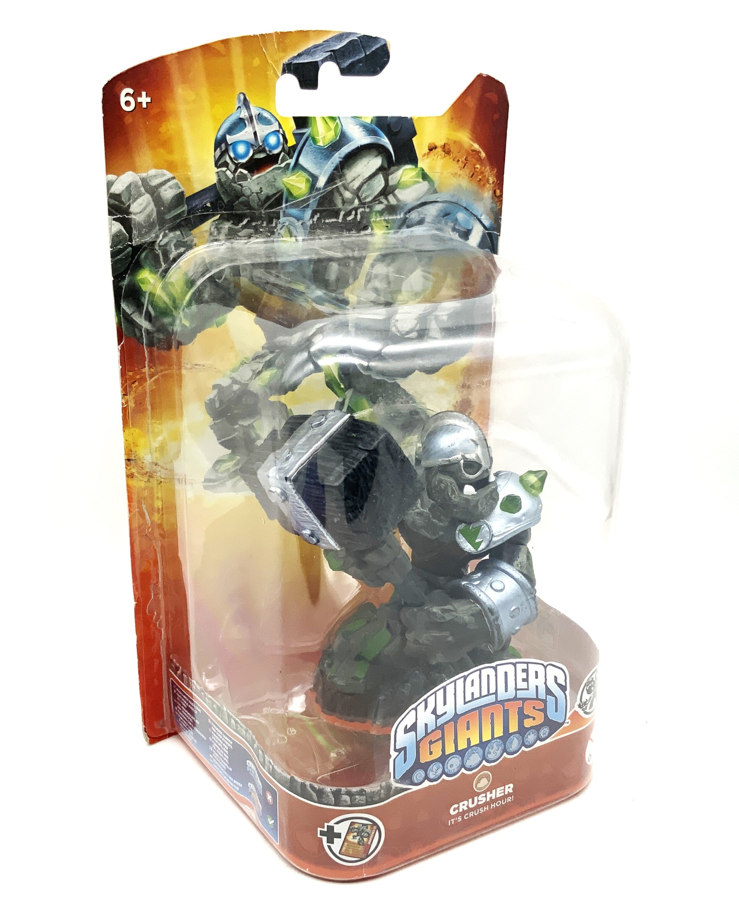 Skylanders Giants Crusher in original packaging. Adhesive comes off easily.