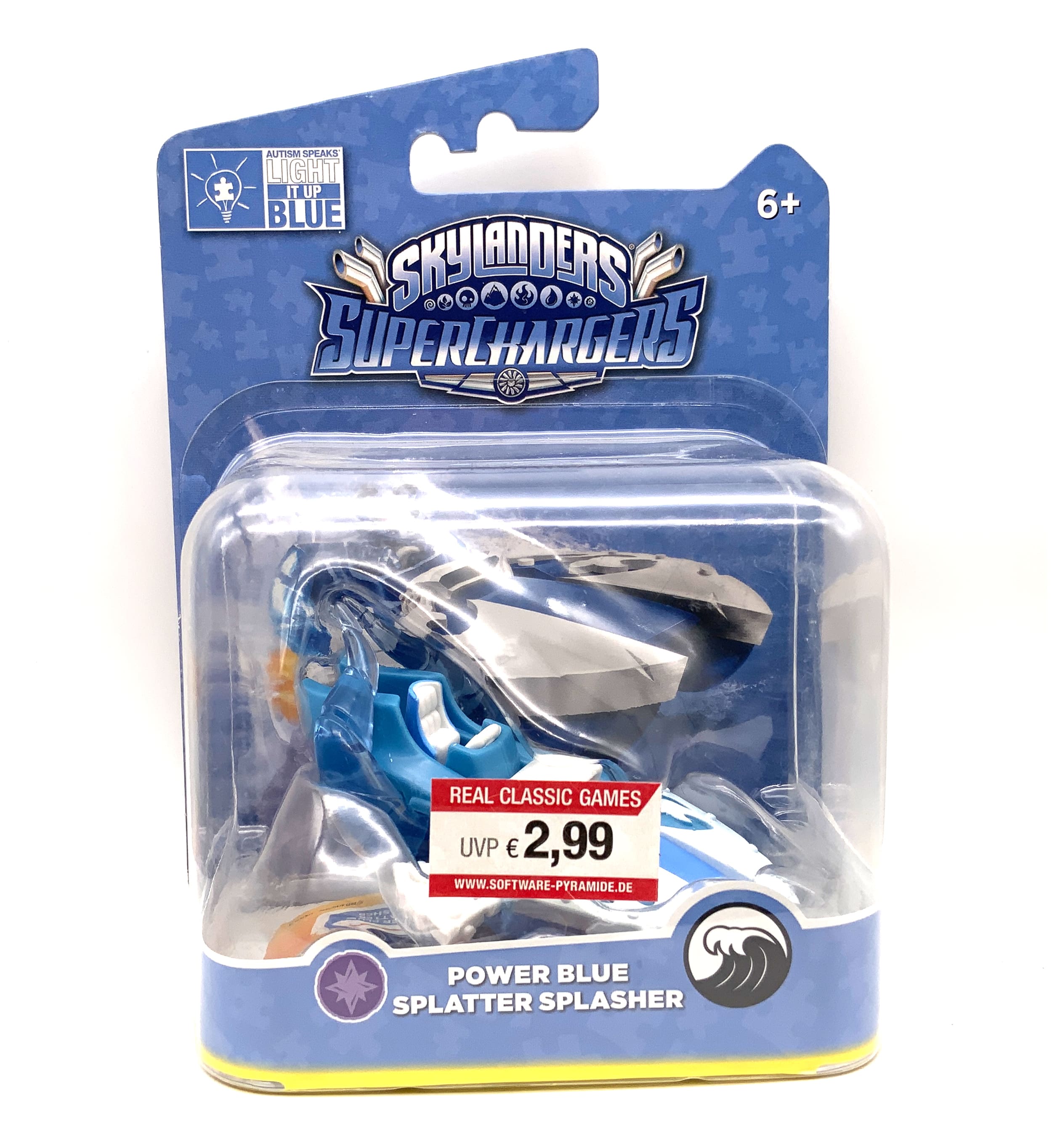 Skylanders Superchargers Power Blue Splatter Splasher in OVP
