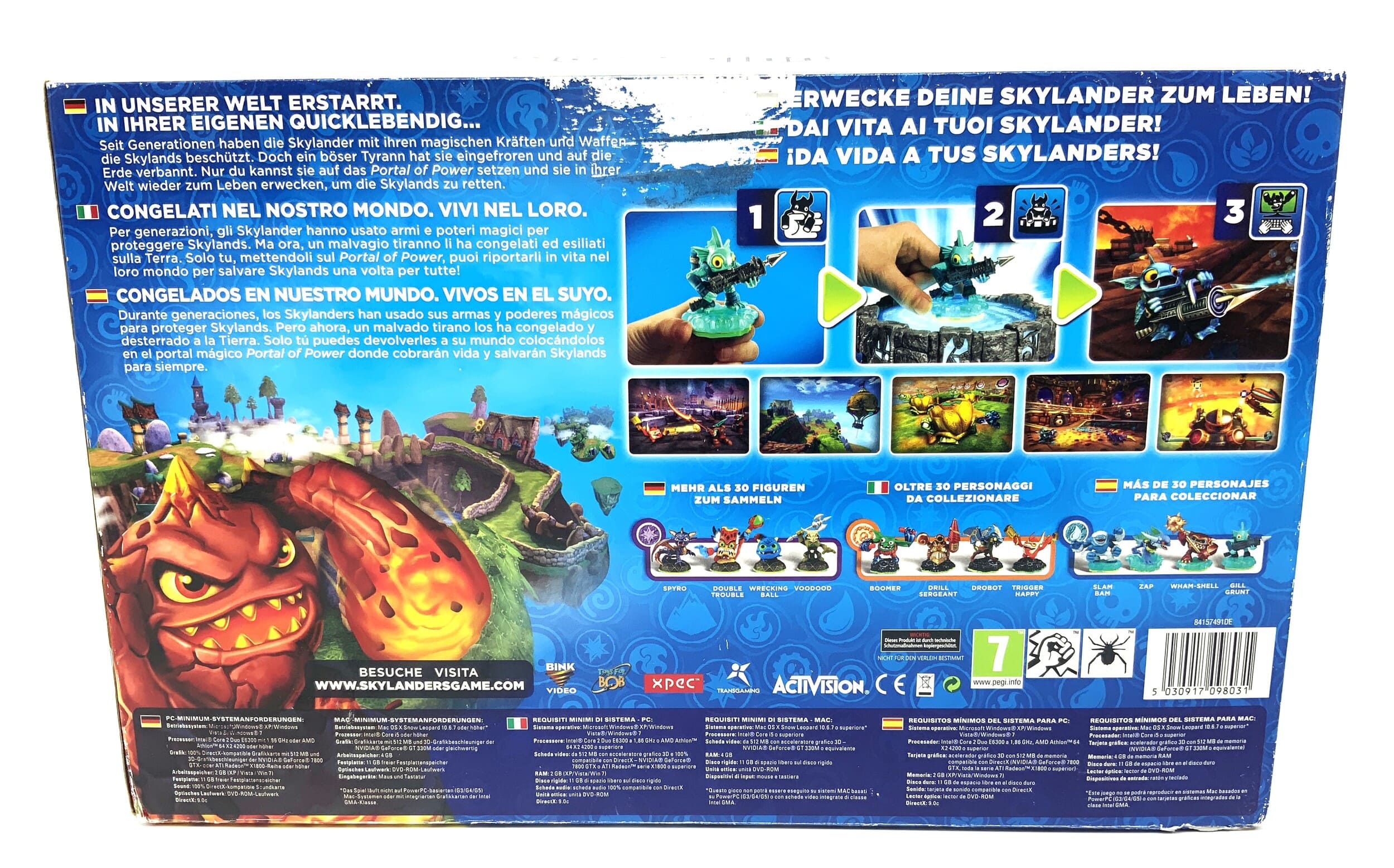 Skylanders Spyros Adventure Starterset Windows / MAC OS starter Pack DVD CD Rom