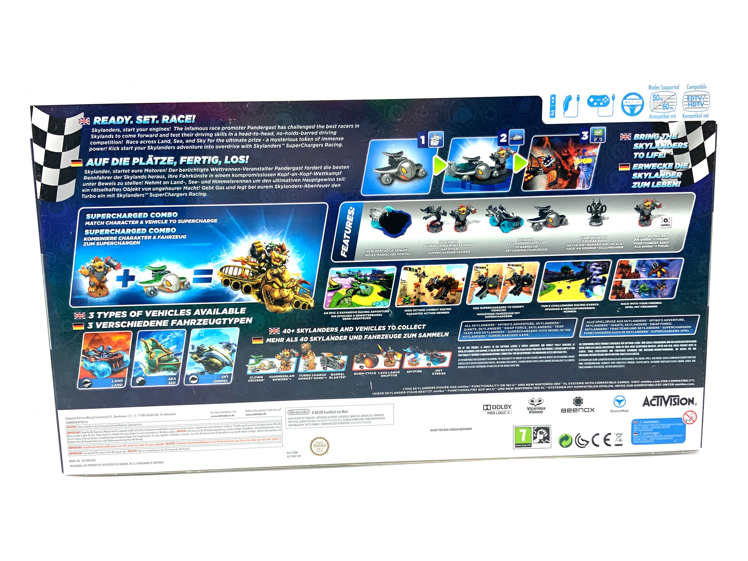 Skylanders Superchargers Dark Edition Starterset  Nintendo Wii starter Pack Neu